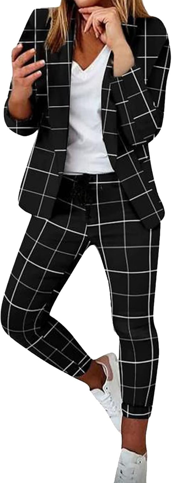 Dressy Pant Suits for Women Evening Party Wedding Guest 2 Piece Business Suit Elegant Professional Blazer Pants Sets