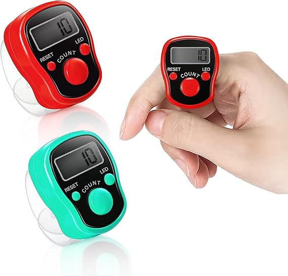 Finger Counter Digital Tally, Golf Clicker Counter Tally Counter, 2PCS