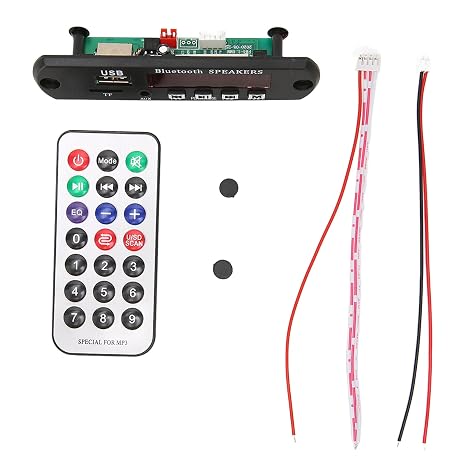 MP3 Bluetooth Decoder Board Hands-Free Decoder Board Module with Memory Function and LED Display Volume Control Bluetooth Decoding Board for MP3 Player