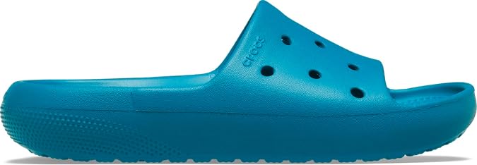 Crocs Unisex Adult Classic Slide Lmd Croslite Slide | 206121-3UH |, Turbo Teal, 7 UK M/ 8 UK W (M8W10)