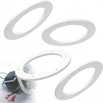 6-Inch Pellet Stove Gasket Kit 4 Pack - High Temperature Exhaust Blower Gasket for Englander, Whitfield, Quadra-Fire, Heatilator, Breckwell 2100J2100L2100X, Combustion Blower Motor Seal Replacement