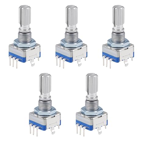 Rotary Encoder Rotary Angle Encoder 360 Degree Rotary Encoder EC11 Digital Potentiometer Rotary Encoder Rotary Encoder Module Rotary Encoder Module Rotary Encoder Module 360 Degree Pack of 5