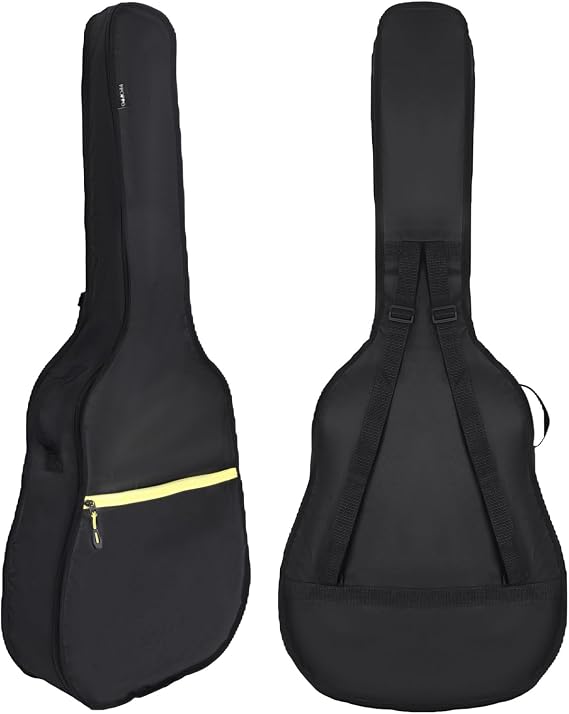 Acoustic Guitar Dust Cover Bag 40/41/42", 600D Waterproof Foldable | Lightweight Unpadded Design | Large Front Pocket | Adjustable Shoulder Strap | Dust&Water Resistant for Daily Storage,Camping