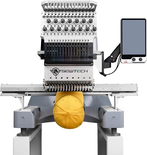 SEWTECH 15-Needle Embroidery Machine, 23.6x15.7in, ST-1501