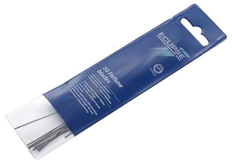 Eclipse Professional Tools 71-FS5R Carbon Spring Steel Fretsaw Blades, 18 Teeth per Inch, 0.0625" Thickness, 0.25" Width, 5" Length, Pack of 10