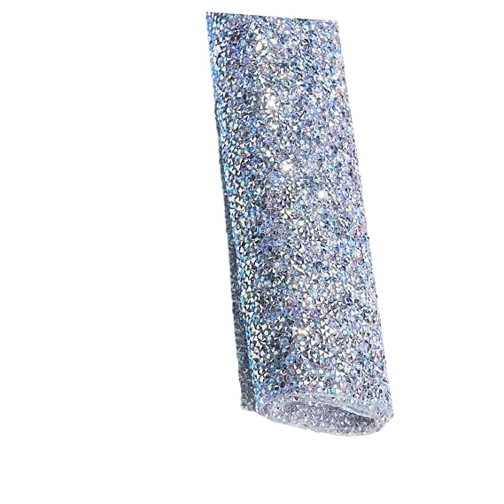 Nail Art Rhinestone Table Mat for Manicure Nail Cover for Artists and Light Silver Color