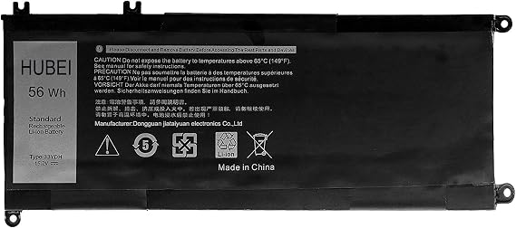 33YDH 99NF2 PVHT1 81PF3 081PF3 Laptop Battery Replacement for Dell Inspiron 17 7000 7778 7779 7786 7773 15 7577 G3 3579 3779 G5 5587 G7 7588 Latitude 13 3380 14 3490 15 3590 3580 P30E (15.2V 56Wh)