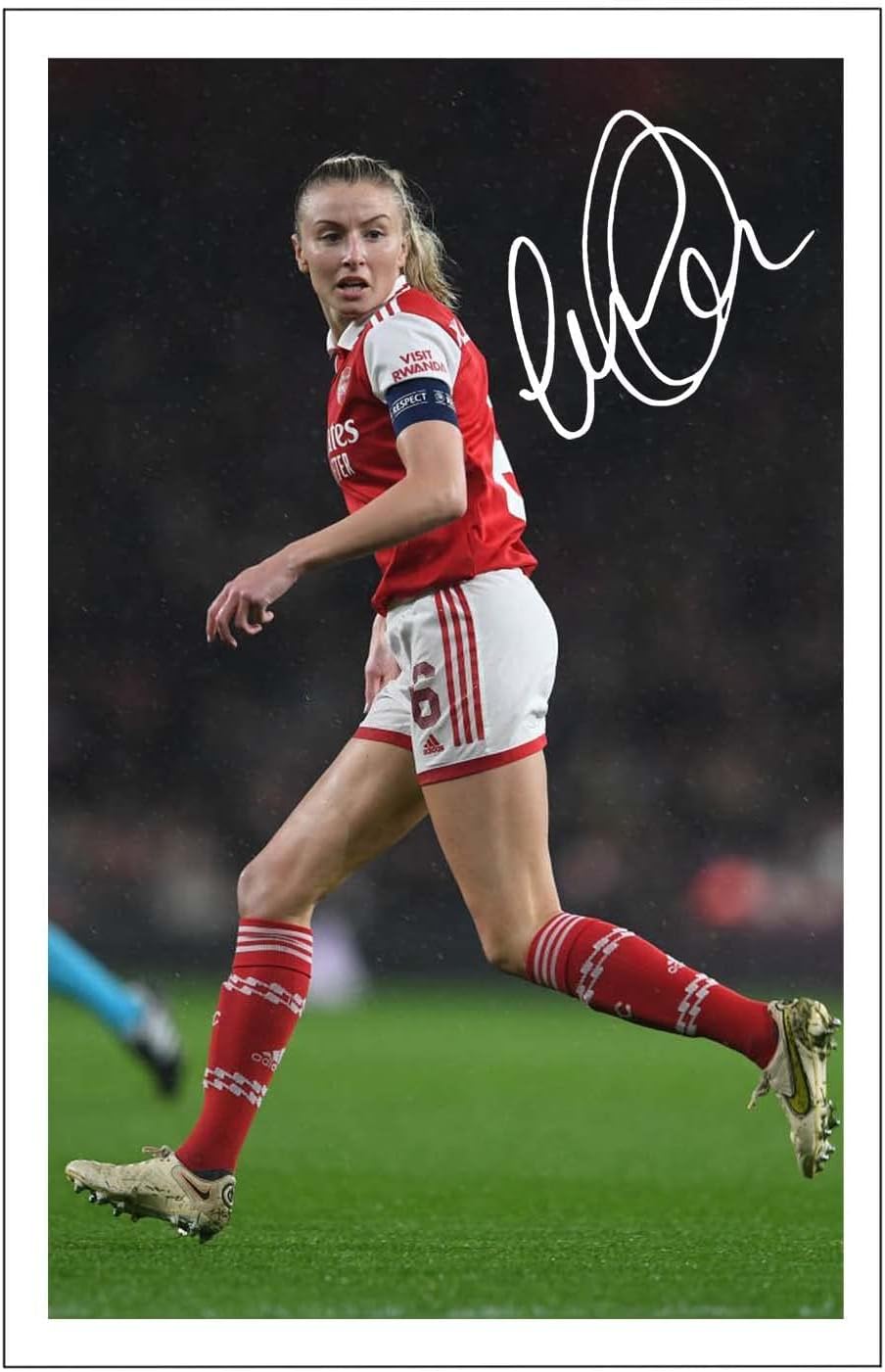 RJR PRINTS Leah Williamson - Arsenal Ladies & Lionesses Signed 6X4 Inch Photo With Print Pre Printed Signature Football Autograph Gift Artwok Wall Art