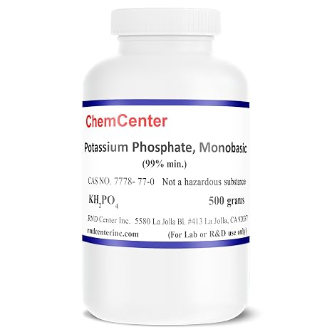 Potassium Phosphate, Monobasic, 99% min., 500 Grams