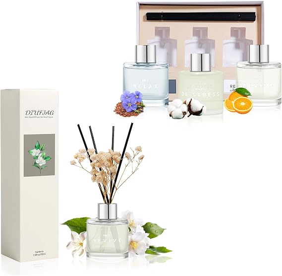 Gardenia Scent Diffusersand Clean Linen Cotton Citrus