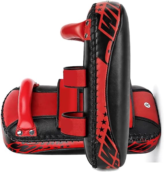 Twins Muay Thai Kicking Pads Leather for MMA Kickboxing Workout Training Leather