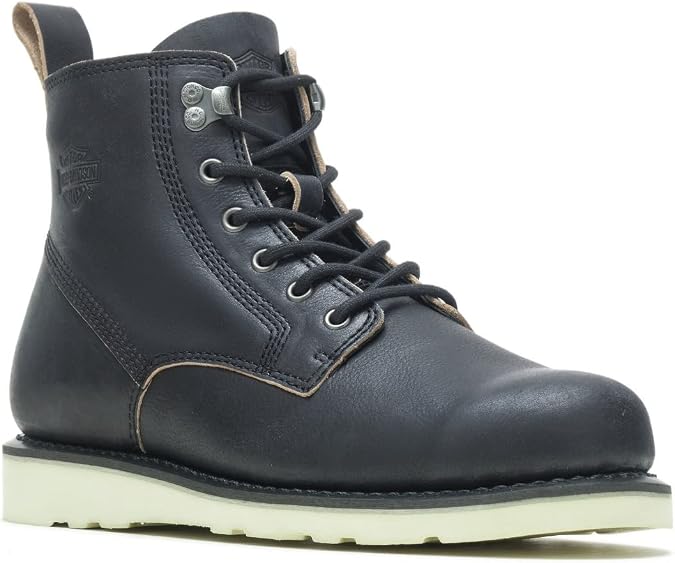 Harley-Davidson Men's Aldredge 6" Black or Brown Casual Lace Boots, D10005