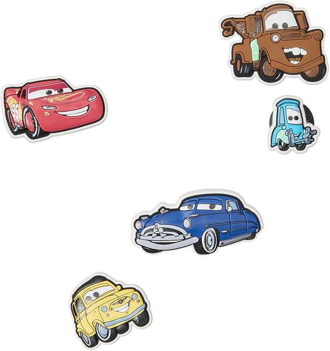 Crocs Jibbitz Disney Shoe Charm Packs, Pixar Disney Cars, 5-Pack