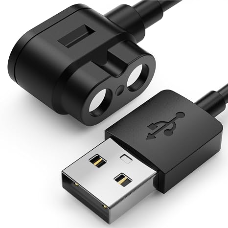 TUSITA Magnetic Charger Cable Compatible with LEDLENSER MH7 MH8 MH11 iH11R ML4 Headlamps Lights - 1.2M / 4ft.