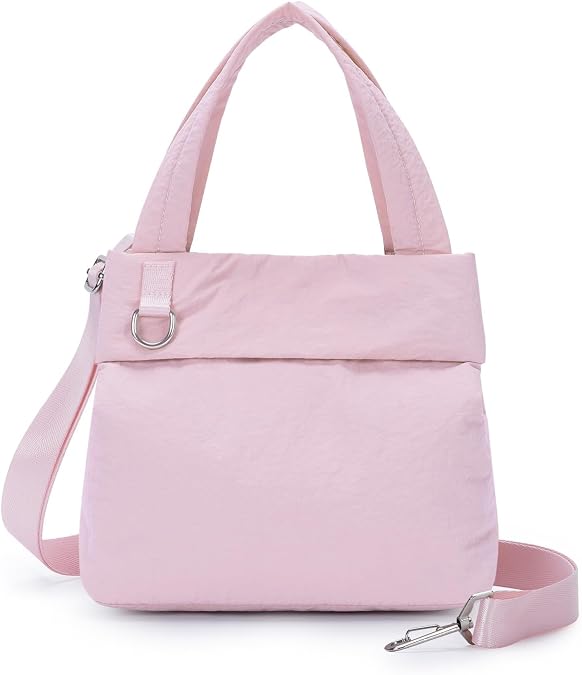 WANDF Small Tote Bags for Women, Lightweight Travel Purse Crossbody Bags, Casual Handbag Hobo Bag for Everyday Use and Work
