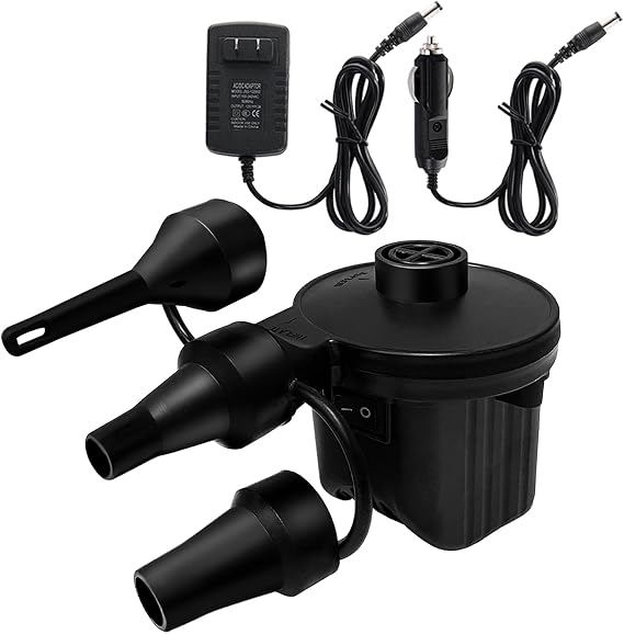 Newpol Inflatable Bed Pump, Electric Air Pump (100 Gallon/Min)