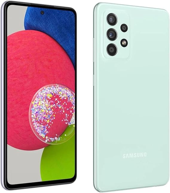 SAMSUNG Galaxy A52s A528B 5G Dual 256GB 8GB RAM Factory Unlocked (GSM Only | No CDMA - not Compatible with Verizon/Sprint) International Version - Green