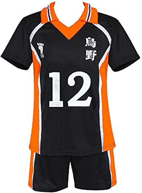 Rickem Haikyuu Cosplay Costume Hinata Shoyo Shirt Shorts Karasuno High School Volleyball Uniform Haikyuu Jersey for Women Men