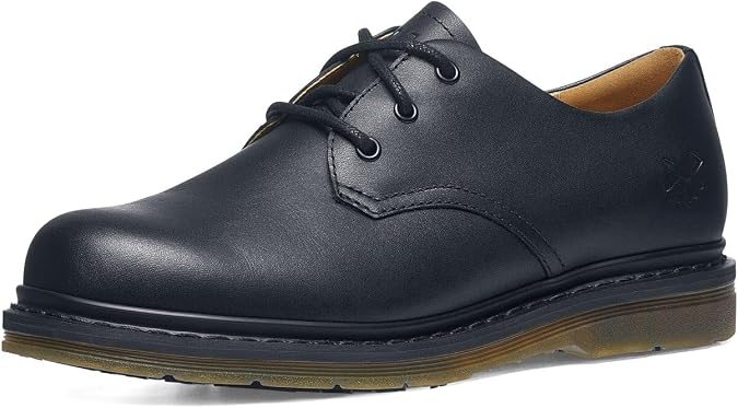 Shoes for Crews Minetta Mens Womens Unisex Non Slip Dress Work Shoes - Work & Safety Footwear, Water Resistant, Lace-up, Oxford Shoes