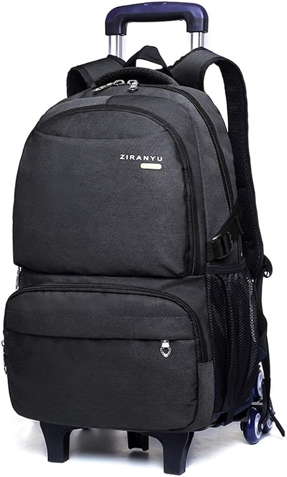 Trolley School Backpack-Kids Rolling School Bag with Wheels for Kids Boys Girls 6 Wheel,A