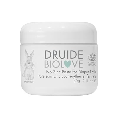 BioLove Diaper Rash Cream Organic No Zinc Paste For Diaper Rash, With Shea Butter and Oatmeal Gentle Baby Care Essentials 60 g 2.11 oz. Chamomile