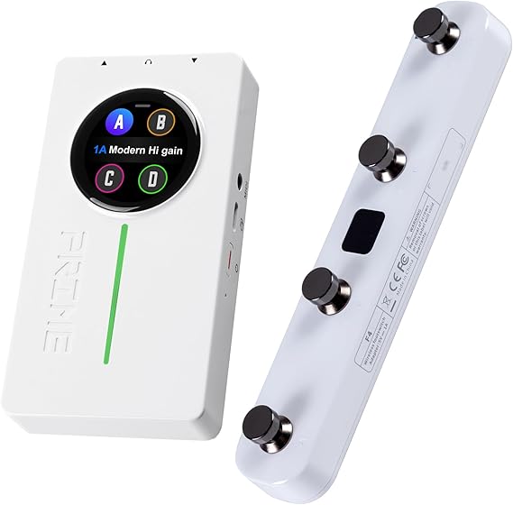 MOOER Prime P2 Intelligent Guitar Multi Effects Pedal & F4 Wireless Footswitch