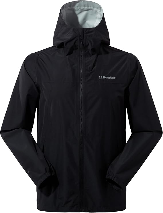 Berghaus Men's Deluge Pro Waterproof Shell Jacket | Adjustable | Durable Coat | Rain Protection Waterproof Jacket