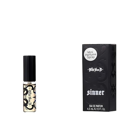 Kat Von D Sinner Perfume for Women Mini EDP Spray 0.15 Ounce | Women's Eau de Parfum, Mini Perfume Sample, Travel Size, Luxury Fragrance, Designer Perfume