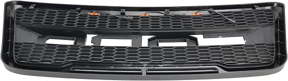 Front Bumper Grille Fit for Ford F150 2004-2008 Raptor Style With LED with all letters (No Logo)