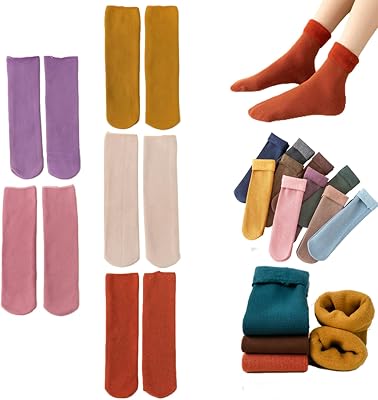 Janemore Socks, Fleececozy - Ultra Soft Velvet Slim Thermal Socks, Fleece Cozy Socks for Women, Slim Winter Warm Stockings