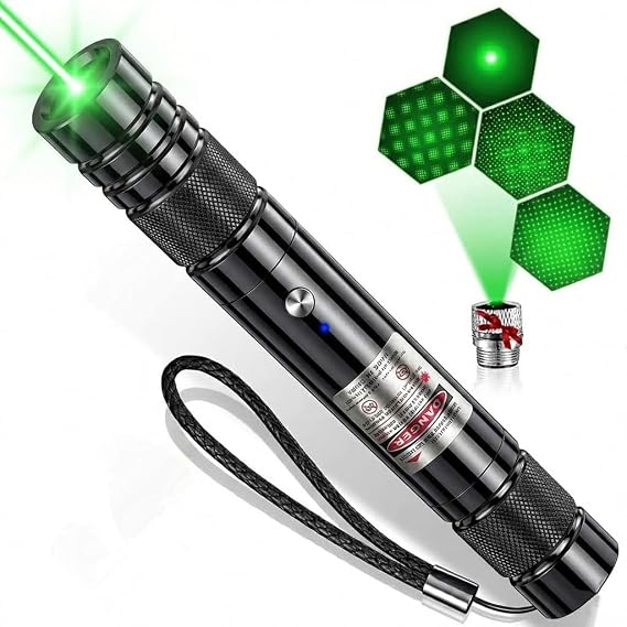 Rechargeable Green Laser Pointer High Power, Long Range Laser Pointer Pen High Power for Astronomy, Architecture, Outdoor Adventures