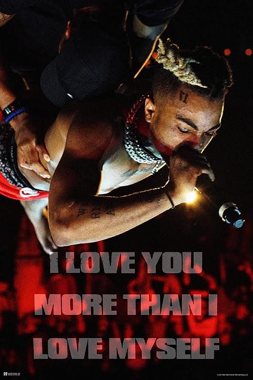 tentacion Poster I Love You More  Tentacion Merch Bad Vibes Forever 17 Album Art Skins Rapper Rap Music Cool Wall Art Print Poster 12x18