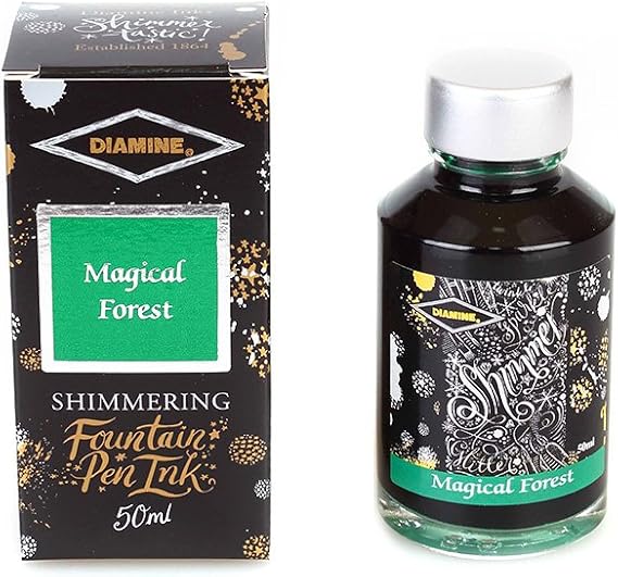 Diamine Fountain Pen Bottled Ink, 50ml - Shimmering Magical Forest