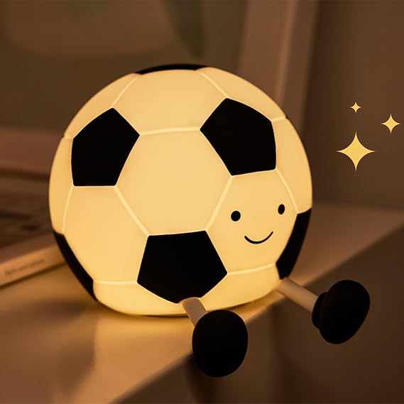 Soccer Night Light for Kids, Cute Soccer Night Lamp Room Decor Gifts