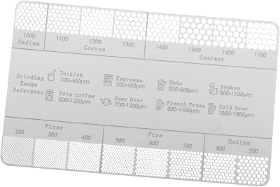 MagiDeal Coffee Ground Measuring Ruler Coffee Ground Comparison Marker Measuring Tool Professional Espresso Beans Measuring Kitchen Coffee Maker Home, Style A