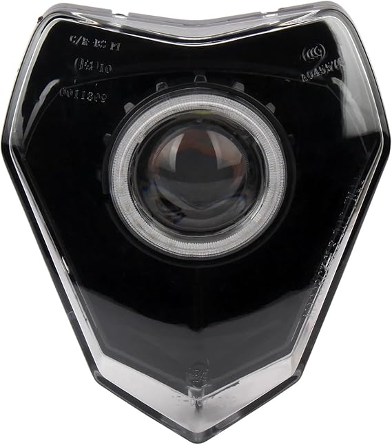 Motorcycle Headlight FIt For EXC 150-530 2008-2013 Motorcycle LED Headlight RGB Angel Eyes Light Dirt Bike Motocross Headlamp Modified LED Motorcycle Headlights