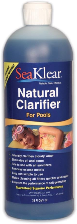 SeaKlear Chitosan Clarifier (1 qt), Blue/Green/Amber