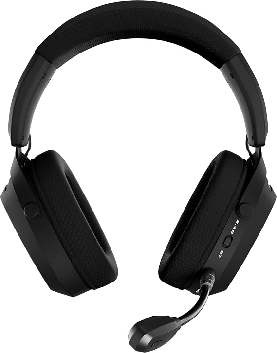 Hawk Gaming HS420 7.1 Surround Tri-Mode Kablosuz/Bluetooth Oyuncu Kulaklığı (Siyah)