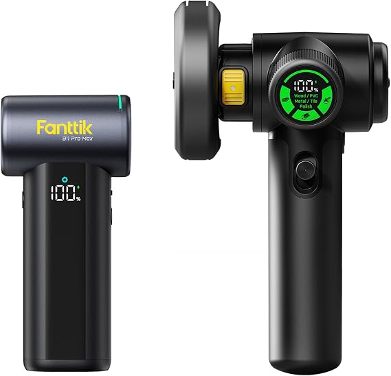 Fanttik Gust B11 Pro Max Electric Air Duster & M10 ACE Cordless Angle Grinder
