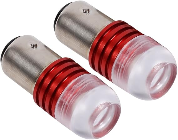 Flashing Brake Light Bulb 1157 2357 Strobe Flashing LED Projector Bulbs 2Pcs for Car Car Motor Tail Backup Light Brake Lights Turn Signal, Brilliant Red