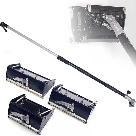 Drywall Flat Box Set - Professional 10inch Taping Tool with 120 Degree Adjustable Aluminum Alloy Sheetrock, Includes Extension Handle for Drywall Finishing - 1060-1650mm, 8in