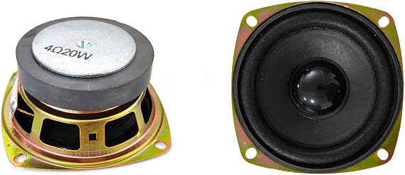 Gikfun 3 4Ohm 20W Full Range Audio Speaker Stereo Woofer Loudspeaker for Arduino Replacement DIY (Pack of 2pcs)