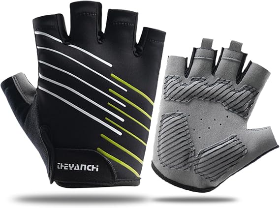 Bike Gloves Half Finger Cycling Gloves for Men Women Padded Anti-Slip Breathable MTB Gloves for Riding Biking Motorcycle Outdoor Sports