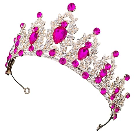 Barocke Krone Hochzeitstiara für Damen und Mädchen mit Strass