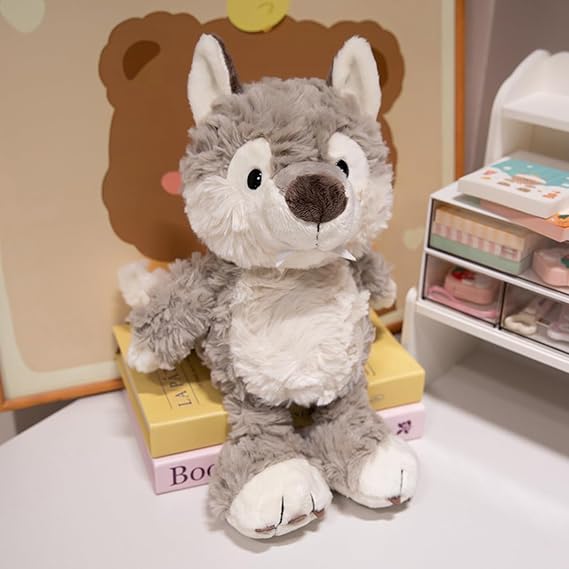 Wolf Wolf Gorilla Chimpanzee Cushion Fluffy Body Pillow Stuffed Toy Animal Present Animal Plush Toy Picture 02 Sticky Soft Gift For Gift Cute 9.8 inches 25 cm Soft Moe Toy Decoration