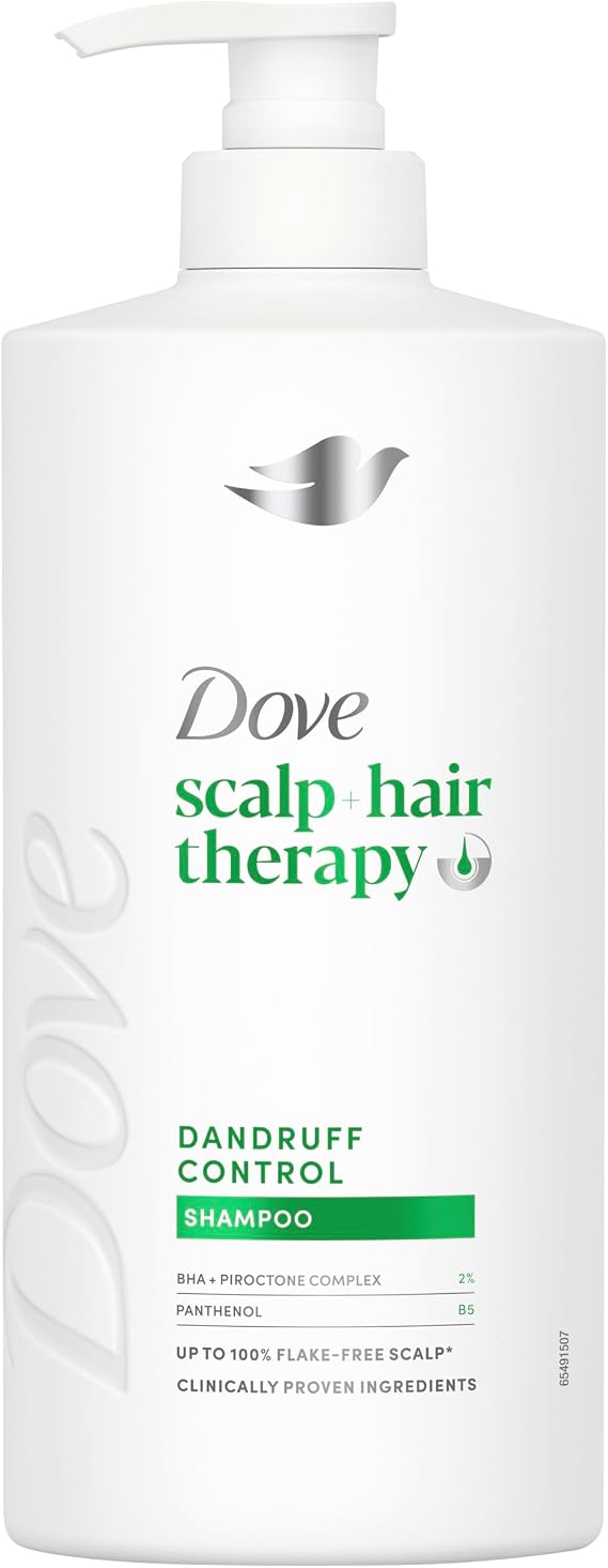 Dove Scalp + Hair Therapy Dandruff Control Shampoo hair care with Salicylic Acid, Piroctone and Panthenol for up to 100% flake-free scalp* 700 ml