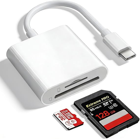 SD Card Reader for iPhone17/16/15,Support SD, Micro SD