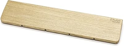 FILCO Genuine Wood Wrist Rest M Size Width 14.2 inches 360 mm Natural Wood Made in Hokkaido Osmo Color Finish, Made in Japan, Walnut Wood, Brown FGWRM