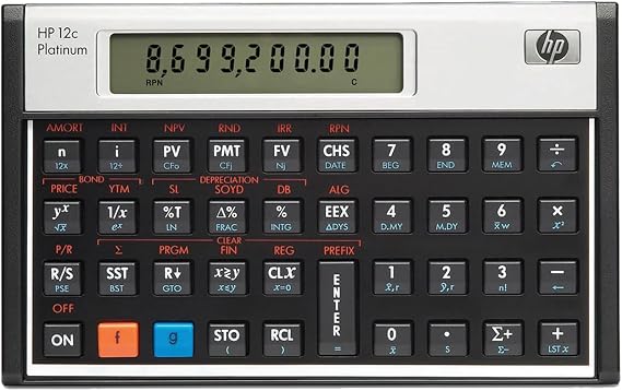 HP 12c Platinum Financial Calculator