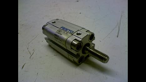 Festo Advu-16-20-a-p-a (156596), 1.2-10 Bar Operating Pressure, 16 Mm Bore, 20 Mm Stroke, Compact, Double-acting, Elastic Cushioning Rings/pads At Both Ends, M5 Pneumatic Connection, Pneumatic Cylinde